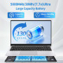 Ordinateur Portable 15,6 Pouces 8 Go RAM 256 Go SSD N4000 Processeur Écran IPS Full HD PC Portable Win 11 WiFi 5 BT Mini HDMI Ch