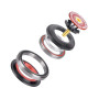 Nimomo Roulements De Casque De Vélo Casque De Vélo De Route Conique Casque De Fourche Avant De Vélo Tube Conique à Tube Droit 42