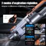 botatio Aspirateur à Main, 26000Pa Aspirateur sans Fil Puissant, Dépoussiérage par Simple Pression, Moteur sans Balais, Fonction