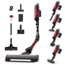 Rowenta X-Force Flex9.60, Aspirateur balai sans fil multifonction, Performant avec 100AW, Autonomie 45 minutes, Ultra léger, Tub