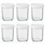 Lot de 6 Pots de yaourt sans égouttoir pour Multi Delices Express - SEB XF1001E1 - égouttoirs non inclus