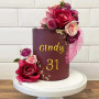 IBXWMNG 54pcs lettres de l'alphabet en acrylique doré pour décoration de gâteau,Chiffres de lettres minuscules de A à Z pour Mar