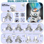 Robot Enfant Jouet, Robot Télécommandés Rechargeables avec Veilleuse Projecteur Ciel Etoile, Capteur de Geste, Musique, Jouet En