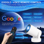 Projecteur Video Mini Videoprojecteur 4k Retroprojecteur Android 11 WiFi 6/BT 5.4 1080P Full HD Supporté pour TÉLÉPhone PC Lap S