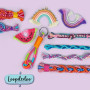 Goliath - LOOPDEDOO – Kit de Bracelets d'Amitié DIY pour Enfants dès 8 ans - Métier à Tisser Rotatif Facile et Fun - 12 Fils 100
