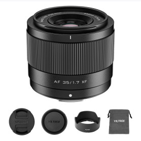 VILTROX AF 35mm F1.7 Objectif pour Monture Fuji X, f/1.7 Mise au Point Automatique à Grande Ouverture APS-C Prime, Compatible av
