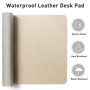 Tapis de bureau en cuir – tapis de souris – tapis de bureau – sous-main de bureau antidérapant en similicuir pour ordinateur por