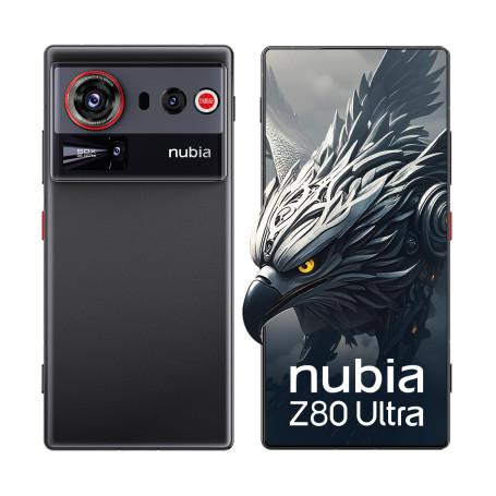 nubia Z80 Ultra 5G Android Débloqué, Snapdragon 8 Gen 5, Triple Caméra IA 50 MP, Charge sans Fil 80W, Écran Full AMOLED 6,8" 144