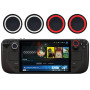 GIOPUEY Capuchon Joystick Compatible avec Steam Deck OLED, 4 Pièces Silicone Joystick Thumb Stick Grips Cap Coque étui de Protec