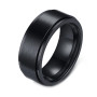 Epinki 8mm Anxiety Ring, Spinner Ringe Anti Stress Edelstahl Fidget Ring Stressabbau Hochzeit Versprechen Band, Verlobungsring E
