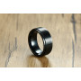 Epinki 8mm Anxiety Ring, Spinner Ringe Anti Stress Edelstahl Fidget Ring Stressabbau Hochzeit Versprechen Band, Verlobungsring E