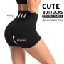 Shorty Taille Haute pour Femme, Mini Short Femme Extensible Anti-Frottement, Hot Pant pour Yoga Gym Cycliste Sport