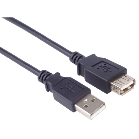 Premium Cord Câble d'Extension USB 2.0 5 m, Câble de Données Haut Débit Jusqu'à 480 Mbit/s, Charge, USB 2.0 Type A Femelle vers 