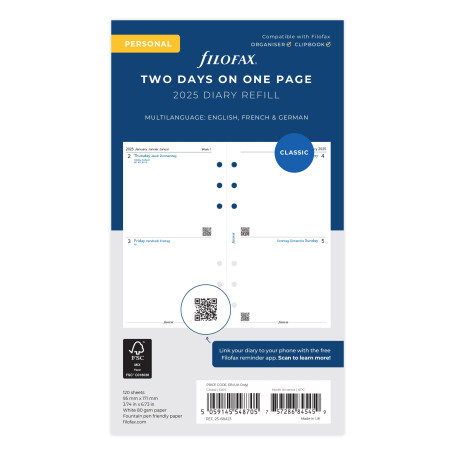 Personnel Deux jours par page 3 langue 2025