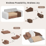 BanaSuper Blocs Mousse Éducatifs Modulables | Équipement de Jeu Souple pour Bébé | Canapé-lit de Jeu pour Enfants | Canapé-lit e