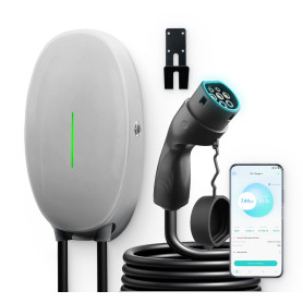 WISSENERGY Wallbox 7.4kW Type 2 avec APP Contrôle, Borne de Recharge Voiture électrique Prend en Charge la Connectivité Standard