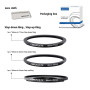 Lot de 3 adaptateurs de bague de filtre (86 mm), filtre d'objectif Step Down Ring + anneau Step Up compatible avec toutes les ma