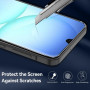 ivoler Coque Mat pour Samsung Galaxy A17 4G / 5G avec 2 Pièces Verre Trempé, Protection Antichoc Militaire Arrière Translucide É