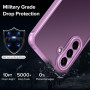 ivoler Coque Mat pour Samsung Galaxy A17 4G / 5G avec 2 Pièces Verre Trempé, Protection Antichoc Militaire Arrière Translucide É