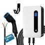 7KW Chargeur Voiture Electrique, Type 2 EVSE Recharge Voiture Electrique avec écran Numérique (IEC 62196-2, 32A, 6m), Monophasé 
