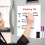 Blendura A3 Tableau Blanc Magnetique, Tableau Magnetique Frigo Effaçable à Sec pour Réfrigérateur avec 5 Stylos Marqueurs Et Eff
