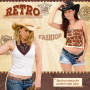 Saier tbo 5 Pièces Set de Déguisement Cowboy Western pour Femme, Kit Accessoires de Cowgirl avec Chapeau Collier Boucles d'oreil
