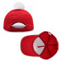 Bonnet Casquette Père Noël Adulte - Pompon Duveteux, Taille Réglable (55-60cm) - Accessoire Fête de Noël et Nouvel an