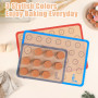 SUPER KITCHEN Tapis de Cuisson,Tapis de Four en Silicone pour Le Biscuit et Macaron -Trois pièces/Ensemble Doublures de plateux 