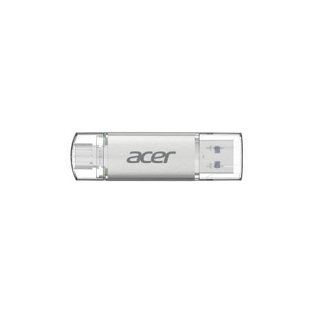 Acer Clé USB UT300 64 Go USB 3.2 Gen1, jusqu'à 150 Mo/s, avec Double Port Type-A & Type-C Flash Drive pour PC/Ordinateur Portabl