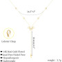 RIXERKOC Collier Longue en Y pour Femme, Colliers Lariat Plaqué Or 14k avec pendentif en Forme de Soleil Collier en Cristal or e