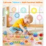 Subtail Montessori Jouets Enfant 1 2 3 Ans - Jouet à Empiler Et de Tri Bebe 1 an - Jouet Puzzles en Bois - Jeu Jeux Montessori 1