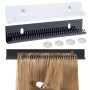 MZSX 2 pcs Support d'extension de cheveux, présentoir de couleurs de cheveux en acrylique, pour tresser les cheveux, organisateu