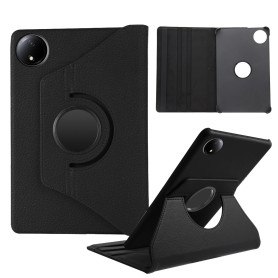 Coque Compatible avec Xiaomi Redmi Pad SE 8.7 Pouces 2024, Housse Support Rotatif 360° Etui de Protection PU Cuir