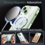 JETech Coque Magnétique pour iPhone 15 6,1 Pouces Compatible avec MagSafe Recharge sans Fil, Étui Housse de Téléphone Antichoc, 