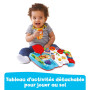 VTech - Super Trotteur Parlant Bébé Pliable Orange, Tableau d'Éveil Détachable, Jouet d'Activité et de Développement, Apprentiss