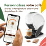 Nescafé Dolce Gusto Krups Machine à café, Dosettes compostables et sachets à base de papier recyclable, Connectée, Neo Blanc, YY