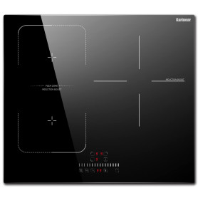 Karinear Plaque à Induction 3 Feux avec Zone Flexible, Plaque de Cuisson Induction Encastrable, Table de Cuisson Electrique avec
