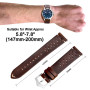 ANNEFIT Bracelets de Montre en Cuir Rétro à Dégagement Rapide, Bracelet de Remplacement 18mm 19mm 20mm 22mm