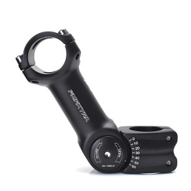 ENGWE MTB Potence réglable pour VTT 25,4 mm 31,8 mm, ± 60 degrés en Alliage d'aluminium, Potence de Guidon Courte pour VTT, vélo