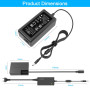 TKDY ACK-E18 Alimentation AC fournie DR-E18 Kit chargeur coupleur CC pour Canon EOS Rebel T6i T6s T7i T8i SL2 750D 760D 850D 77D