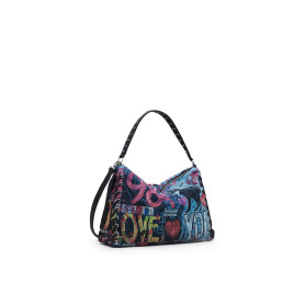 Desigual sac à épaule bandoulière Leiria Pizzicato Shoulder Bag Tutti Fruti coloré