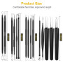 Extracteur Point Noir, IUMAKEVP 15 Pièces Tire Comédons Pince Professionnels en Acier Inoxydable pour Enlever Boutons, Acnés, Bo