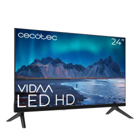 Cecotec Smart TV - TV LED 24 Pouces Résolution HD - Série A5 ALH50024. Smart TV VIDAA, système Audio Dolby, WiFi intégré, Sortie