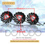 Dotodo Ventilateur de refroidissement pour carte graphique MSI GeForce RTX 3070 3080 3090 VENTUS 3X Gaming 85 mm PLD09210B12HH 1