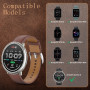 SenMore 20mm Cuir Bracelet Compatibles avec Amazfit Active 2/Active/Garmin Vivoactive 5/Amazfit GTS/2/3/4/2e/2 mini/4 mini, Régl