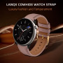 LanQii 20 mm Bracelet en Cuir pour Amazfit T-Rex 3 Pro 44mm/Active 2/Active/Bip 3/Bip 3 Pro, Doux Bracelet en Cuir de Remplaceme