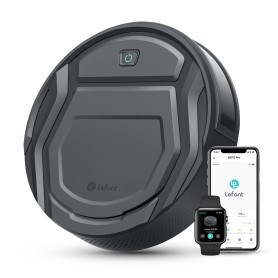 Lefant Aspirateur Robot, Mince Silencieux Connecté WiFi-Bluetooth-Alexa-App, 6 Modes de Nettoyage, Auto-Charge, 120min d'Autonom