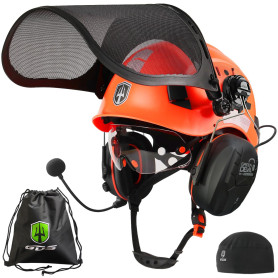 GREEN DEVIL Casque de Protection pour tronçonneuse, Casque de Protection forestière, Casque de sécurité avec Protection auditive