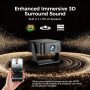 [Smart TV OS & HDR10+ & 3D Sound] 4K Vidéoprojecteur avec WiFi 6 et Bluetooth 5.4, Built-in Smart OS & Apps & Dual Speakers, 108