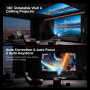 [Smart TV OS & HDR10+ & 3D Sound] 4K Vidéoprojecteur avec WiFi 6 et Bluetooth 5.4, Built-in Smart OS & Apps & Dual Speakers, 108